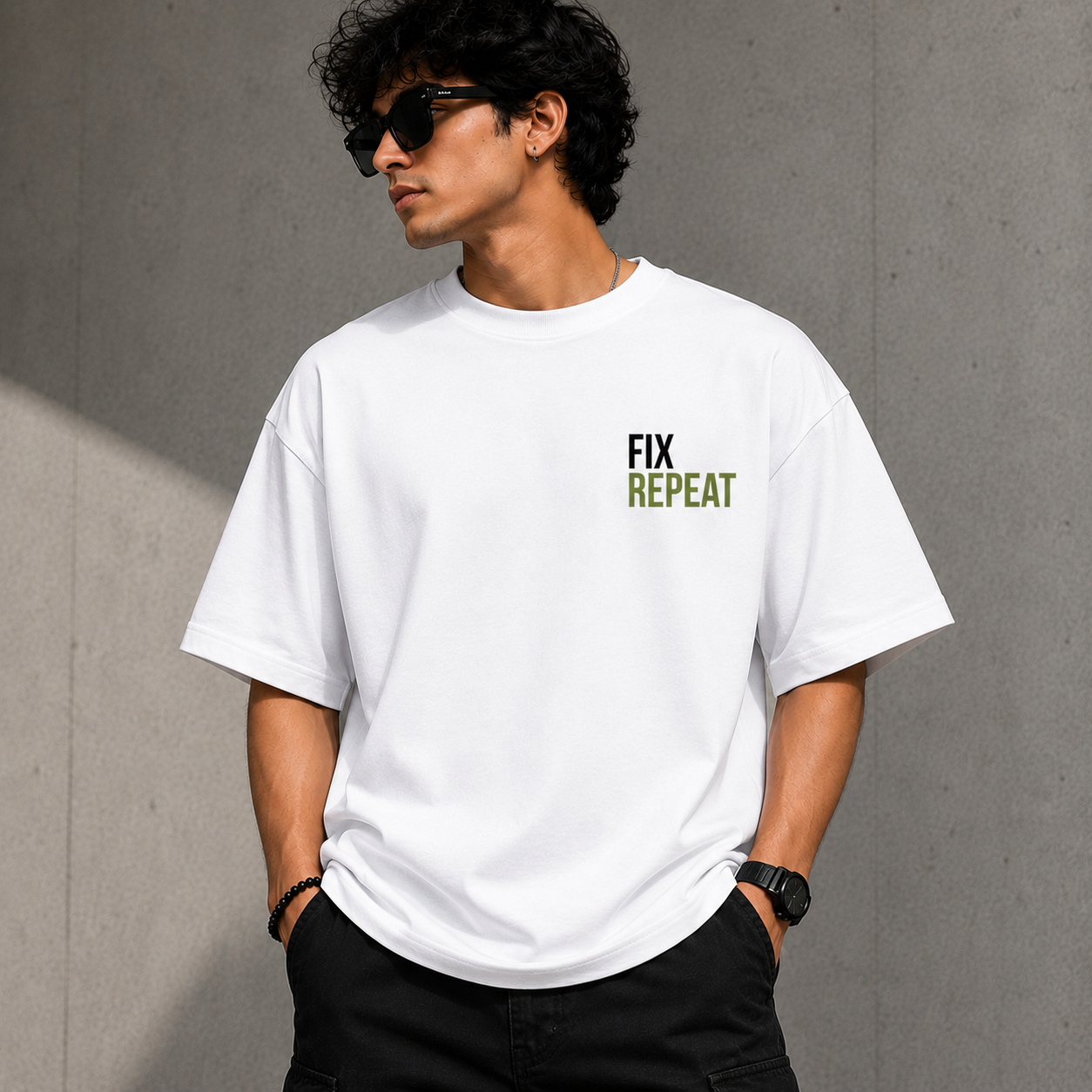 From Bug to Fix | Premium Oversized T-Shirt White