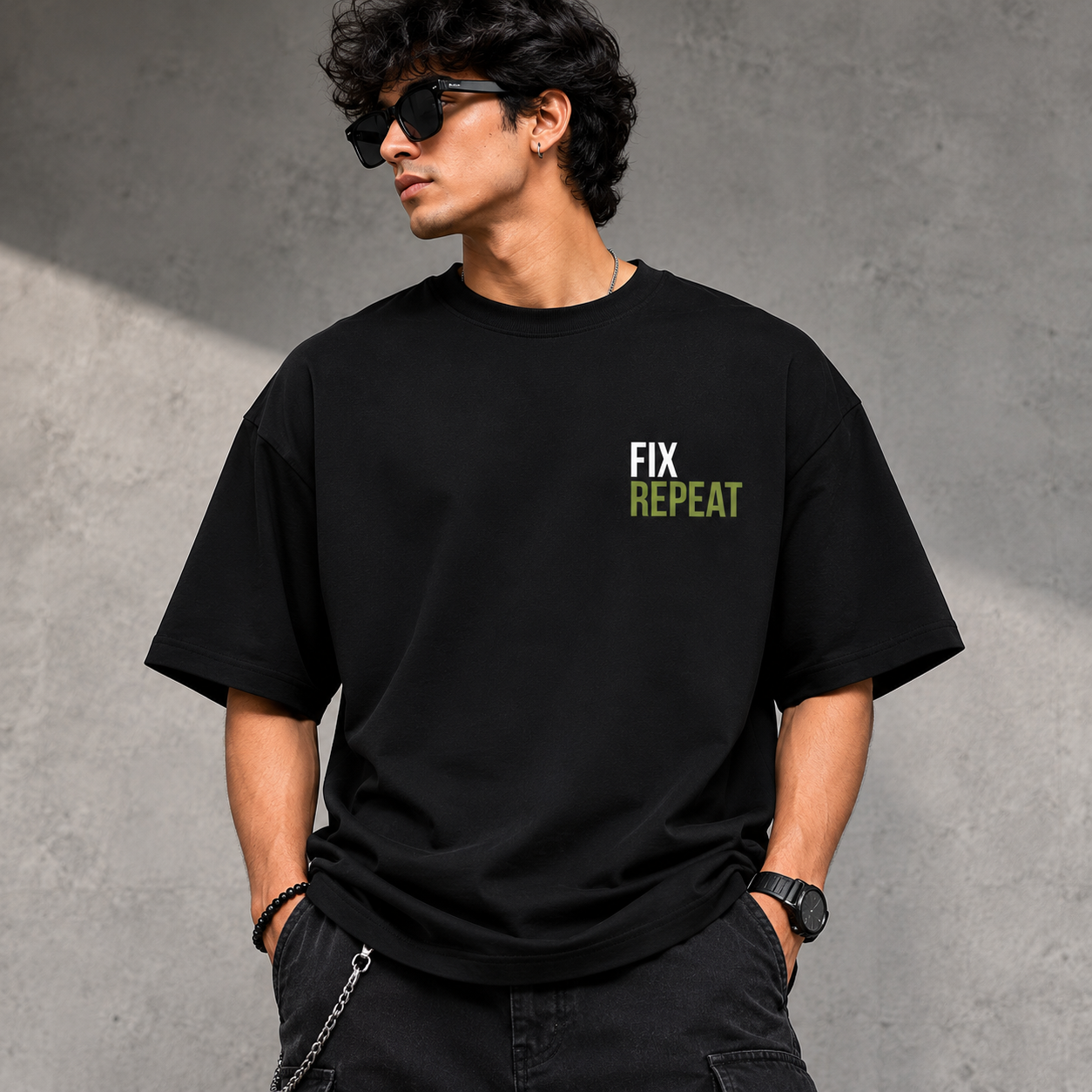 From Bug to Fix | Premium Oversized T-Shirt Black